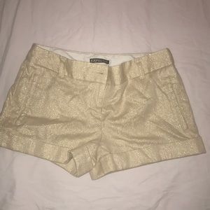 Women’s classy shimmer cream shorts size 2